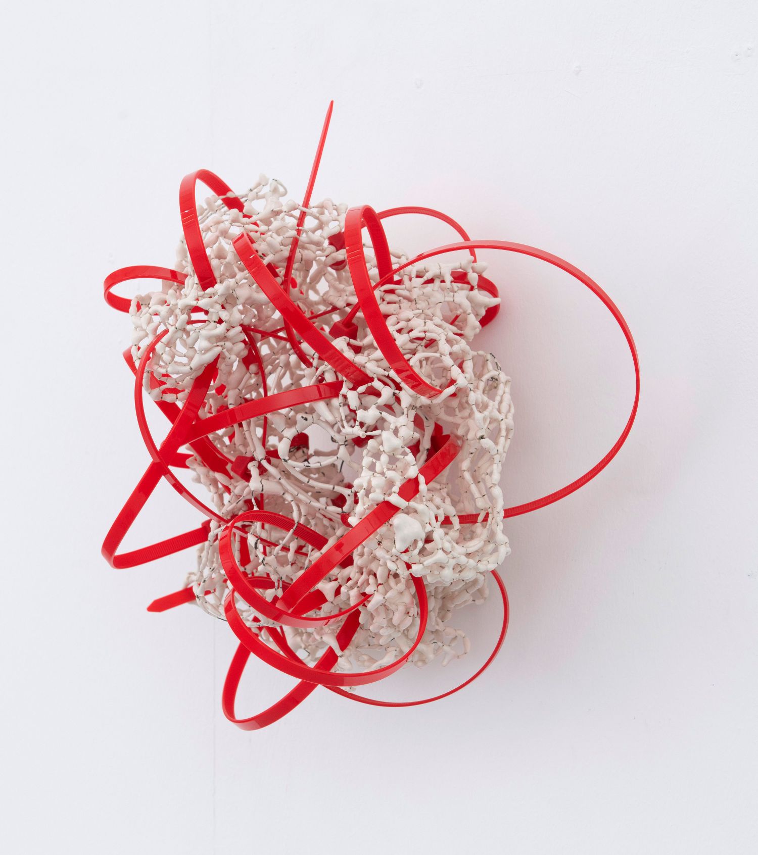 Cohesion, 2025. Porcelian, nichrome, plastic.